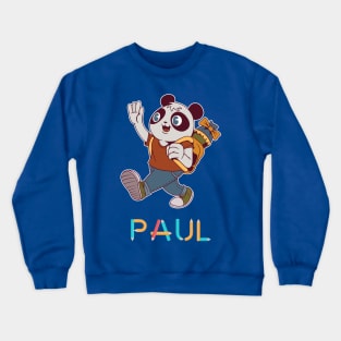 School Enrollment Panda Paul Crewneck Sweatshirt